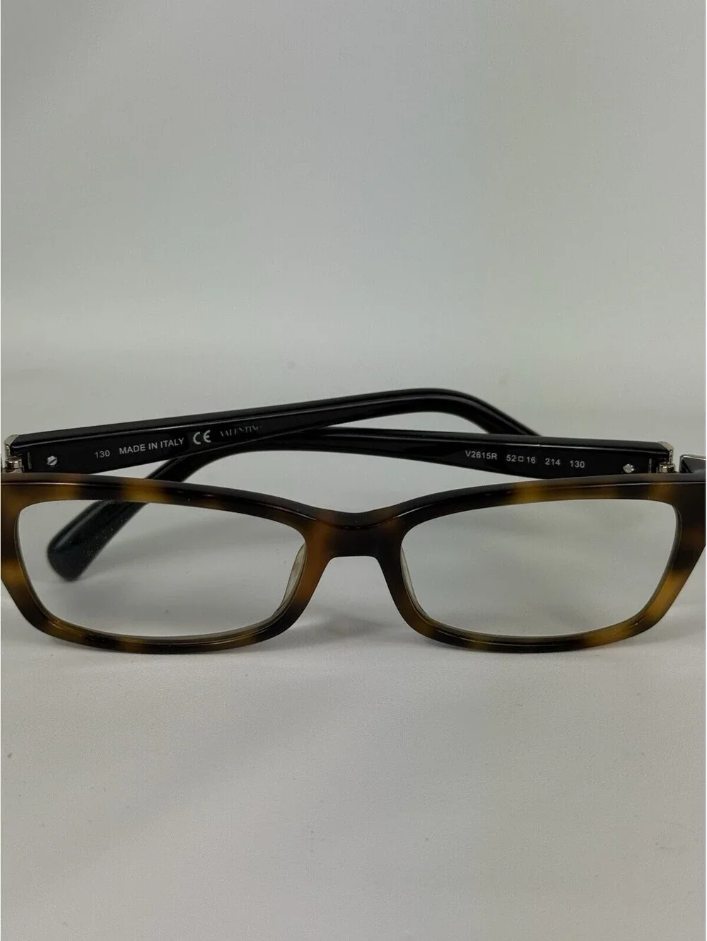 Valentino Authentic Eyeglasses V2615R 214 52 [] 16 130 MM Black Tortoise